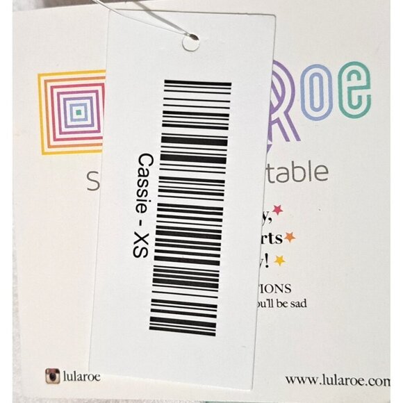 LuLaRoe Cassie XS Black White Stripe Pull On Pencil Skirt - Picture 4 of 5